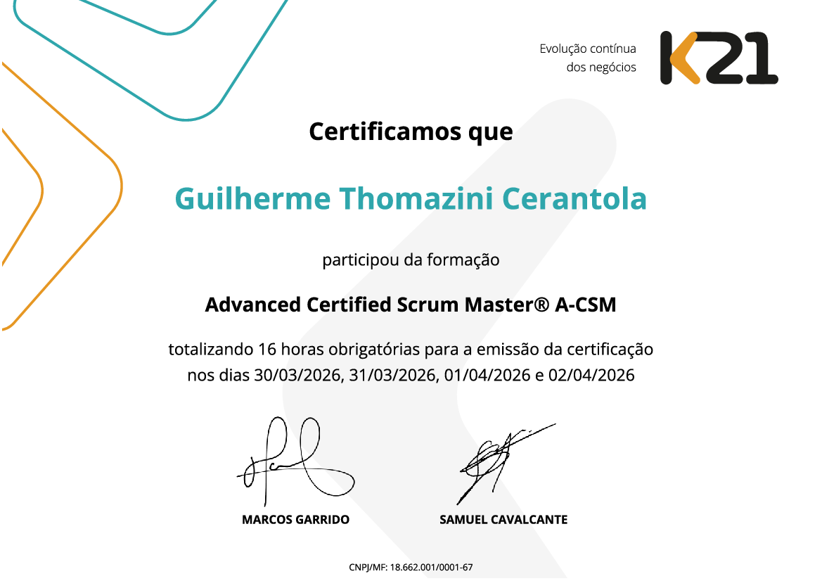 Certificado K21